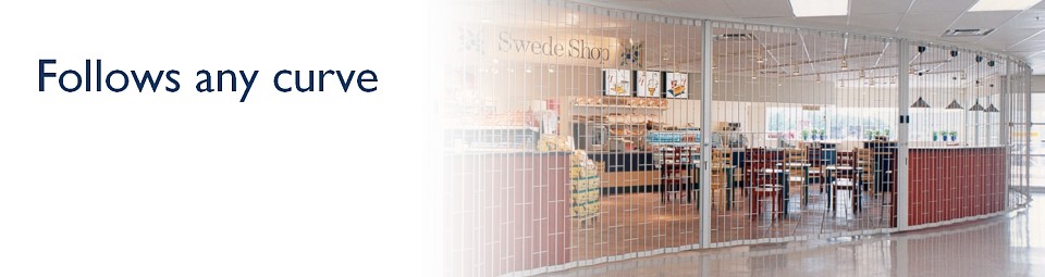 Sliding shutter following a custom curve; Follows any curve