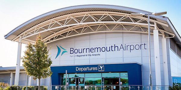 Exterior of Bournemouth Airport terminal building