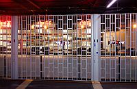 Detail of locking mechanism of sliding shutter