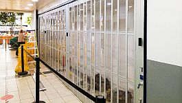 FlexiGlide sliding shutter with polycarbonate inserts