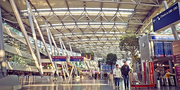 inside view of an airport terminal