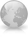 Globe representing FlexiGlide's world-wide security shutter supply and installation capabilities.