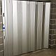 small solid sliding shutter in anodised natural finish