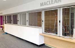 FlexiGlide Chainlink sliding folding shutter